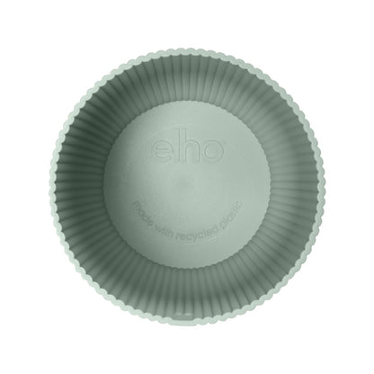 elho Vibes Fold Round 18 - Flower Pot from 100% Recycled Plastic - Indoor plant pot - Ø 18.4 x H 16.8 cm - Green/Sorbet Green