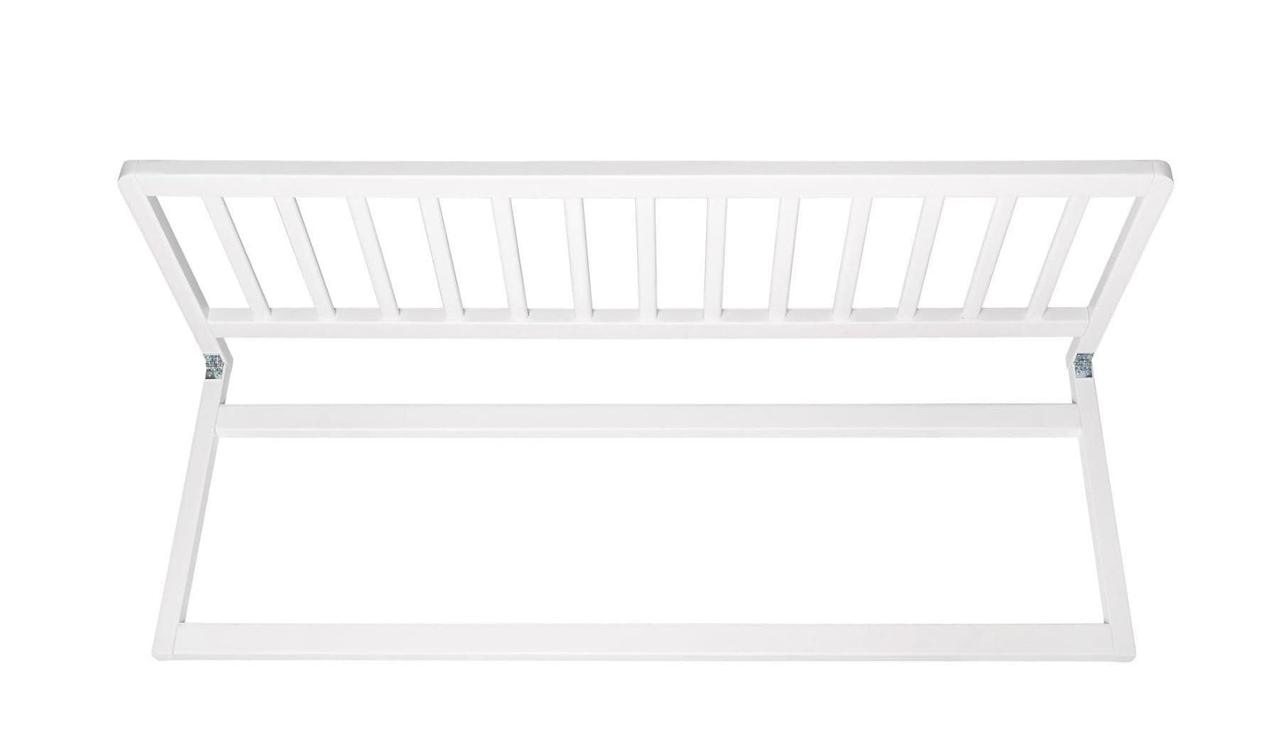 Safetots Wooden Bed Guard, White, 38cm High x 110cm Wide, Toddler Bedrail for Safety, Secure Child Bed Rail, Pre-Assembled, Easy Installation