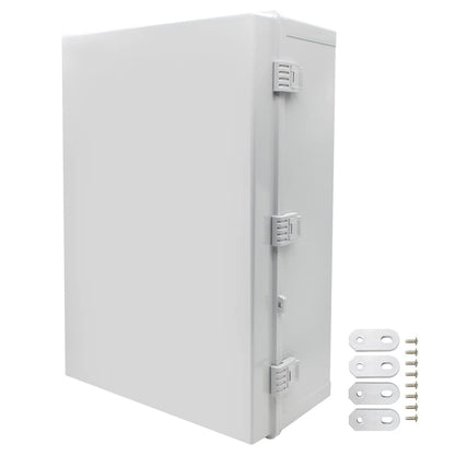 Large Electrical Junction Boxes Hinged Outdoor ABS Plastic Buckle Deep Wall Mount,Dustproof Waterproof IP67 Universal Durable Electrical Big Enclosure with Lock (23.62"x15.75"x8.66")