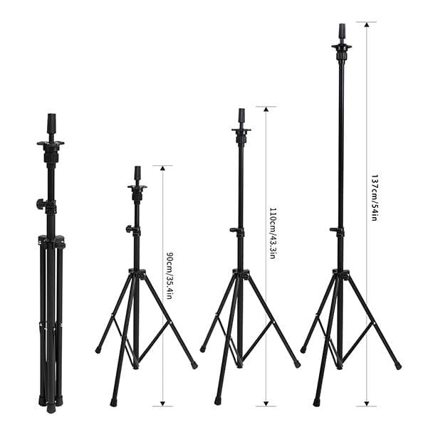 xnicx Wig Stand Mannequin Head Stand,Wig Tripod Height Adjustment(90-137cm) For Mannequin head,Manikin head,Canvas Foam Head,Hair Doll Head,for Wigs,Training and Hairdressing with Carry Bag