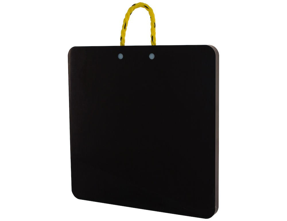 Buyers Products OP242415 HDPE Poly Outrigger Pad 24x24x1.5 Inch, Heavy Duty Jack Pad for Utility Trucks, Cranes, RV Accessories, Lightweight Non Slip Pad with Rope Handle for Trailers & Campers