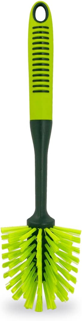 Pine-Sol Long Handle Dish Brush – Heavy Duty Bristle Kitchen Scrubber, Safe