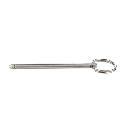 2 Pack Quick Release Pin, Diameter 1/4"(6.3mm), Overall Length 4.1"(105mm), Usable Length 3-1/2"(89mm), Full 316 Stainless Steel, Bimini Top Pin, Marine Hardware