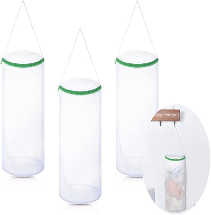 Boao Sock Laundry Bag with Mesh & Zipper