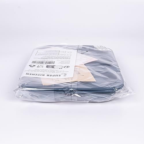 2 Pack Deep and Jumbo Muffin Tray 6 Cup Large Silicone Muffins Pan, Non-Stick Giant Cupcake Tin, Silicon Mould Bakeware, Baking Case for Yorkshire Pudding, Bun, Cupcakes, 27.8 x 19 x 5 cm (Grey)