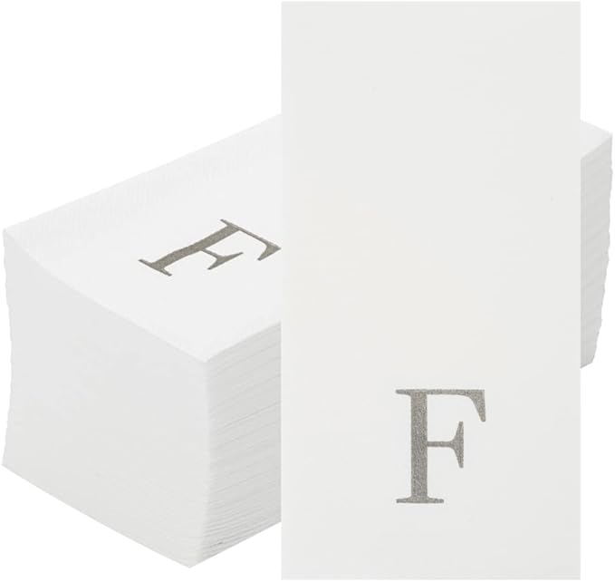 Luxenap 15.8 X 7.9 Inch Linen-Feel Guest Towels, 2000 Lettered Hand Towels