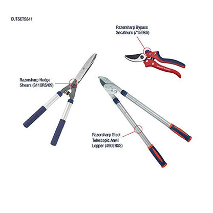 Spear & Jackson CUTSETSS11 Razorsharp 3 Piece Cutting Set