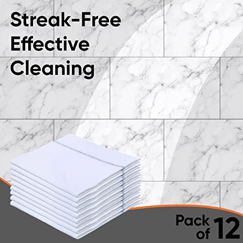 Superio White Squeegee Cloths for Cuban-Style Mop, Israeli Spunja Cleaning Mop