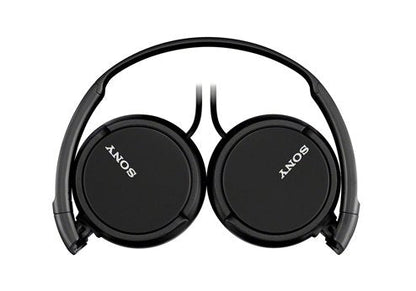 Sony MDR-ZX110 Wired Overhead Headphones, Neodymium Dynamic Drivers, Swivel Fold Design - Black