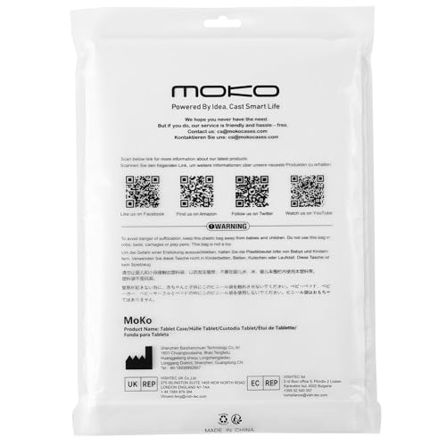 MoKo Case Fits Amazon Fire Max 11 Tablet (13th Generation, 2023 Release) 11" - Slim PU Leather Trifold Stand Cover for Kindle Fire 11 Tablet Frosted Hard Back Shell with Auto Wake/Sleep, Dark Blue