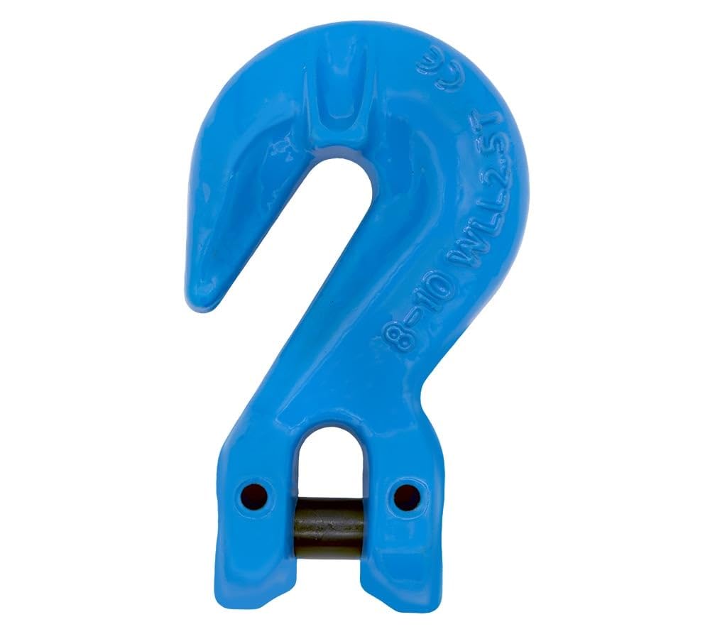 Mytee Products 5/16" Grade 100 Cradle Clevis Grab Hook for Lifting - 5,500 LBS WLL Heavy Duty Tow Chain Hook for Trailer/Truck Transport