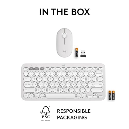 Logitech Pebble Keys 2 K380s, Multi-Device Bluetooth Wireless Keyboard with Customizable Shortcuts, Slim and Portable, Easy-Switch for Windows, macOS, iPadOS, Android, Chrome OS - Tonal Graphite