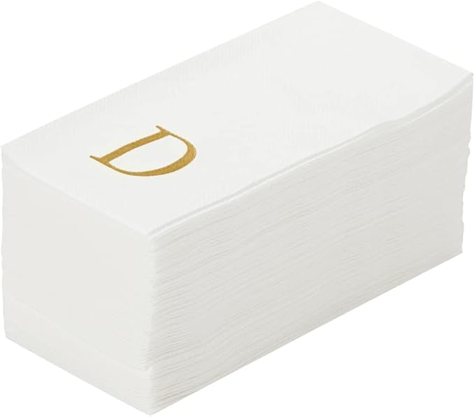 Luxenap 15.8 X 7.9 Inch Linen-Feel Guest Towels, 2000 Lettered Hand Towels