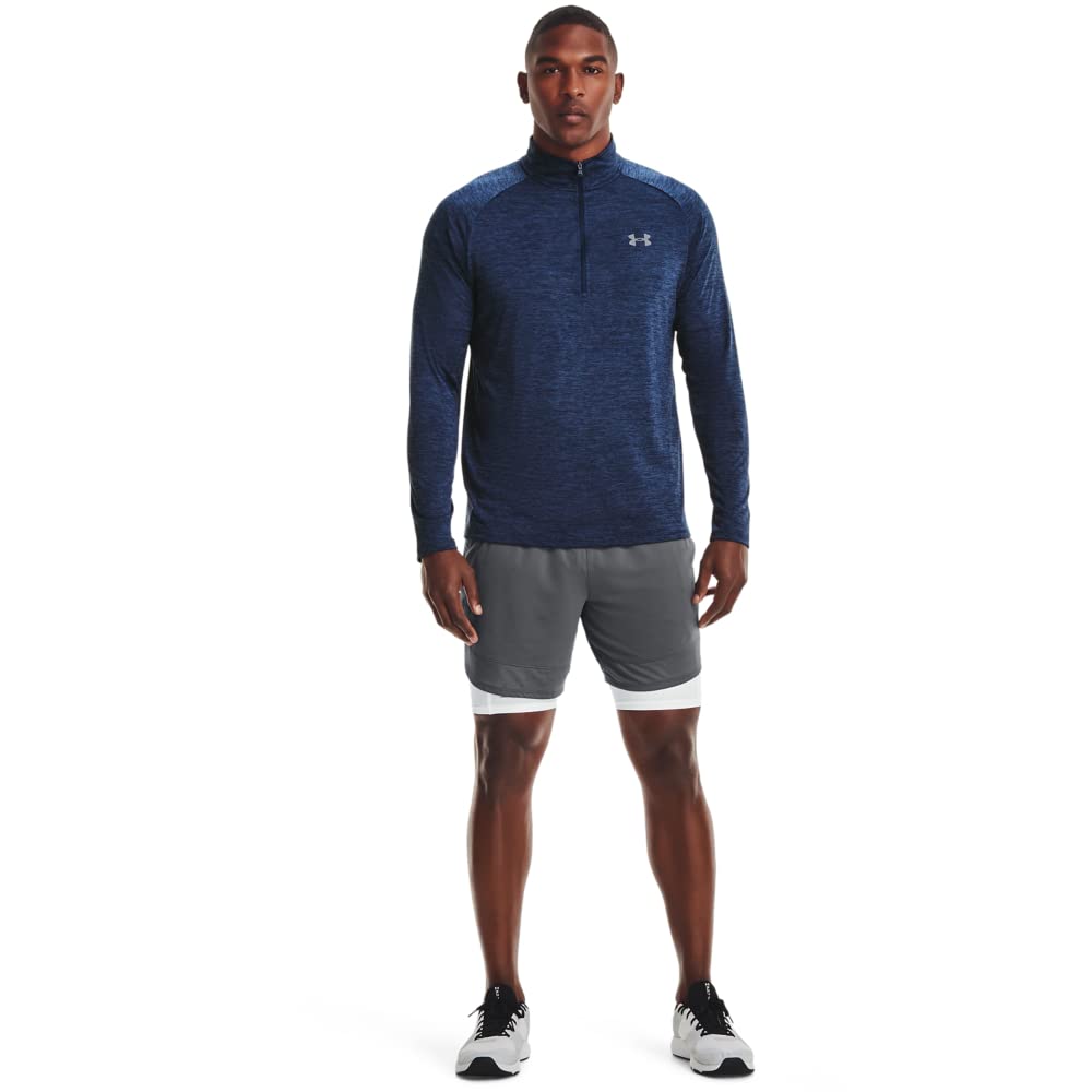 Under Armour Men Tech 2.0 1/2 Zip, Versatile Warm Up Top for Men, Light and Breathable Zip Up Top for Working Out
