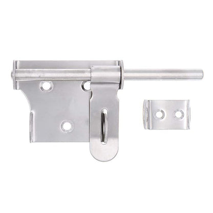 Sliding Bolt Gate Latch,Stainless Steel Latch Bolt Door Latch Lock, Bolt with Padlock Hole, Hasp Safety Clasp Hasp Barrel Bolt Sliding Latches,Stainless Steel Brushed Finish