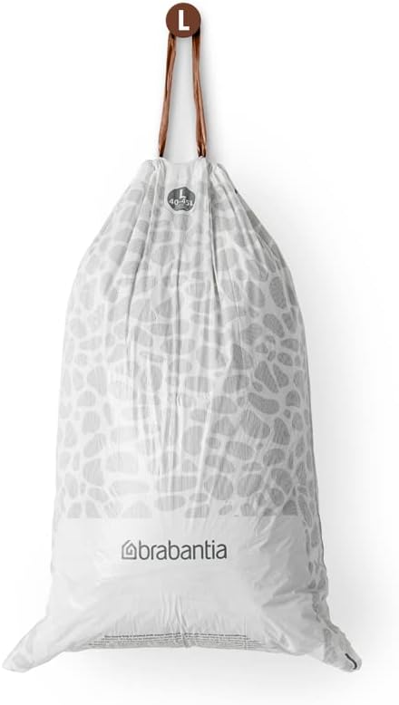 Brabantia PerfectFit Trash Bags Thick Plastic Trash Can Liners