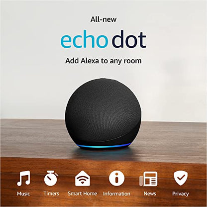 Amazon Echo Dot (newest model), Vibrant sounding Alexa speaker, Great for bedrooms, dining rooms and offices, Deep Sea Blue