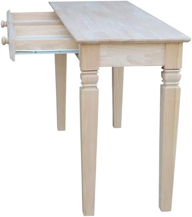 Java Console Table with 2 Drawers, Unfinished