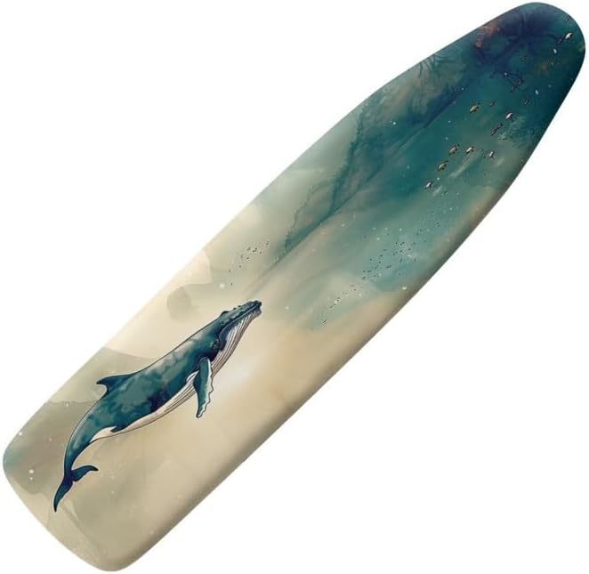 Ink Wash Painting Whales Steam Ironing Board Replacement Cover Chinoiserie
