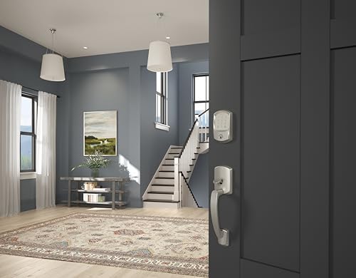 Schlage Encode Smart WiFi Deadbolt Lock for Front Door - Keyless Entry with App or Touchscreen - Works with Alexa, Hey Google, & Airbnb - Create Codes for Guests - Matte Black