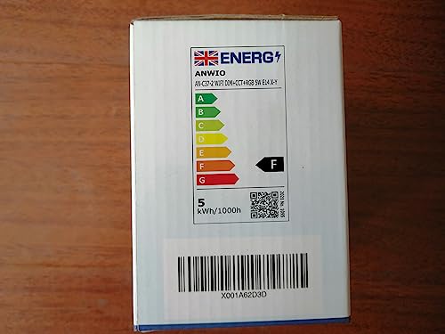 ANWIO Smart Bulb E14,Smart Candle Bulb,470Lm,E14 Alexa Smart Light Bulb,5W Replace 40 Watt Alexa Candle Light Bulb,Light Changing Bulbs,Google Assistant, Remote Control Bulbs (6 Pack)
