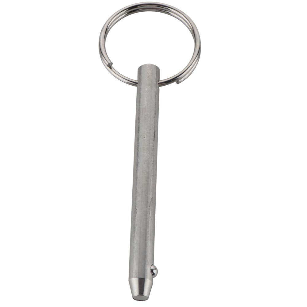 4 Pcs Quick Release Pin, Diameter 1/4"(6.3mm), Overall Length 2.56"(65mm), Usable Length 2"(51mm), Full 316 Stainless Steel, Bimini Top Pin, Marine Hardware