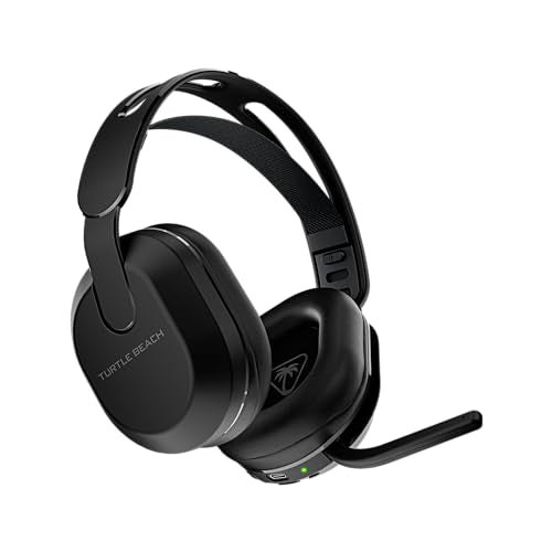 Turtle Beach Stealth 500 Wireless Amplified Gaming Headset for PS5, PS4, PC, & Mobile – 40-Hr Battery, Bluetooth, Memory Foam Cushions, Flip-to-Mute Mic, EQ Presets, Companion App – Black