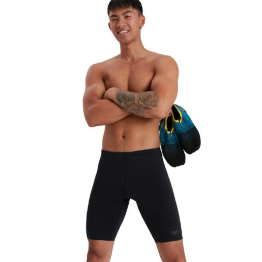 Speedo Men's Endurance + Jammer Swimming Trunks | Chlorine Resistance | Comfort Fit | Swim Training | Fitness, Black, 32