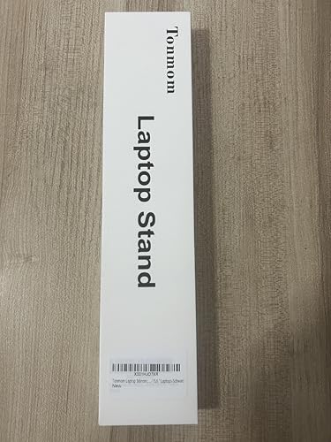 Tonmom Laptop Stand for Desk, Adjustable Laptop Riser ABS+Silicone Foldable Portable Notebook Holder, Ventilated Cooling Notebook Mount Computer Stand for 10-15.6” Laptops,Tablets-Black