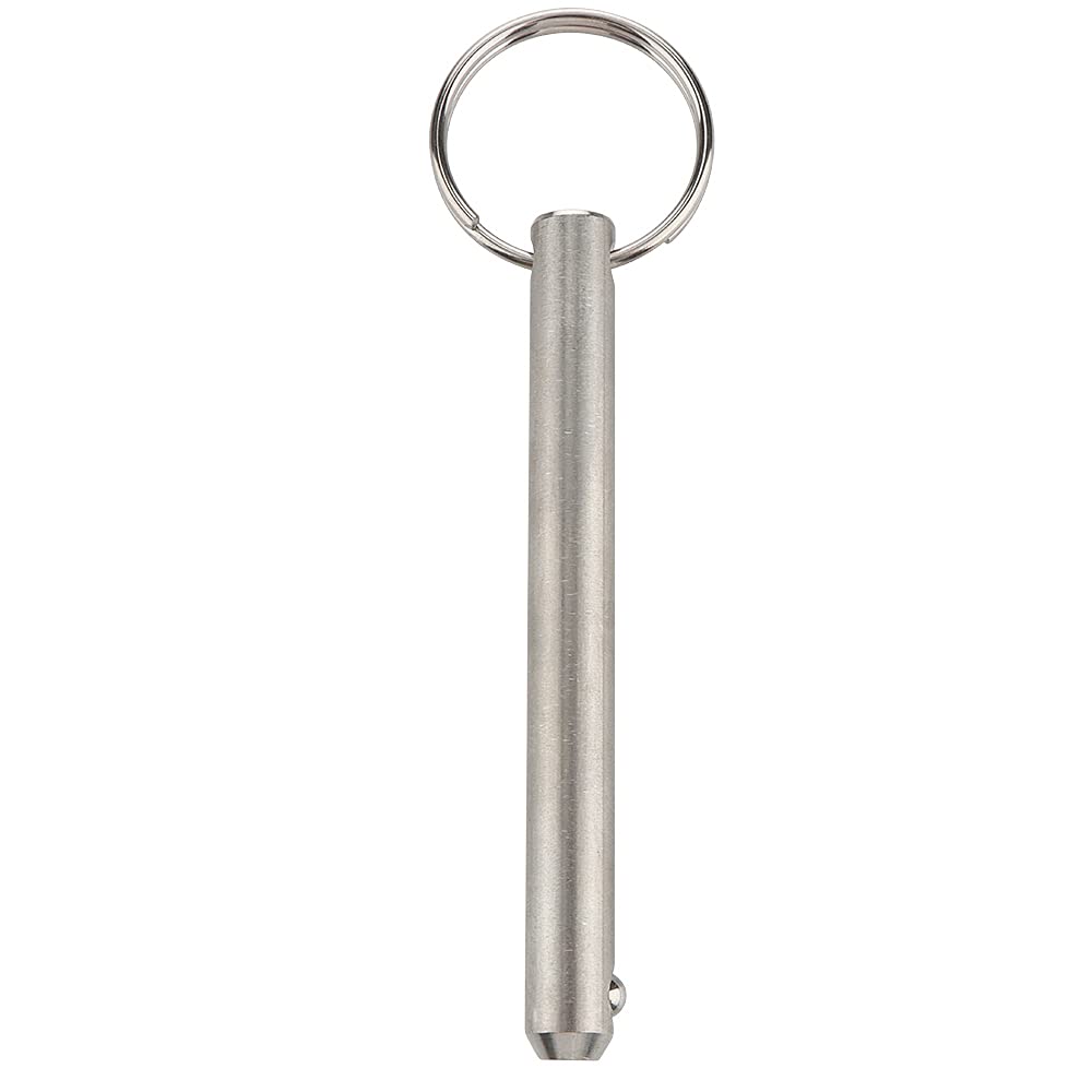 2 Pack Long Quick Release Pin, Diameter 3/8"(9.5mm), Usable Length 3"(76mm), Overall Length 3.6"(92mm), Full 316 Stainless Steel, Bimini Top Pin, Marine Hardware