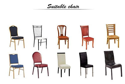 iEventStar Stretch Polyester Dining Chair Cover Slipcover for Wedding Banquet Party Dining Room (Red)