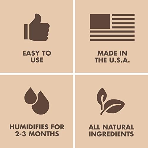 Boveda 72% Two-Way Humidity Control Packs For Wood Containers – Size 60 – 4 Pack – Moisture Absorbers – Humidifier Packs – Hydration Packets in Resealable Bag
