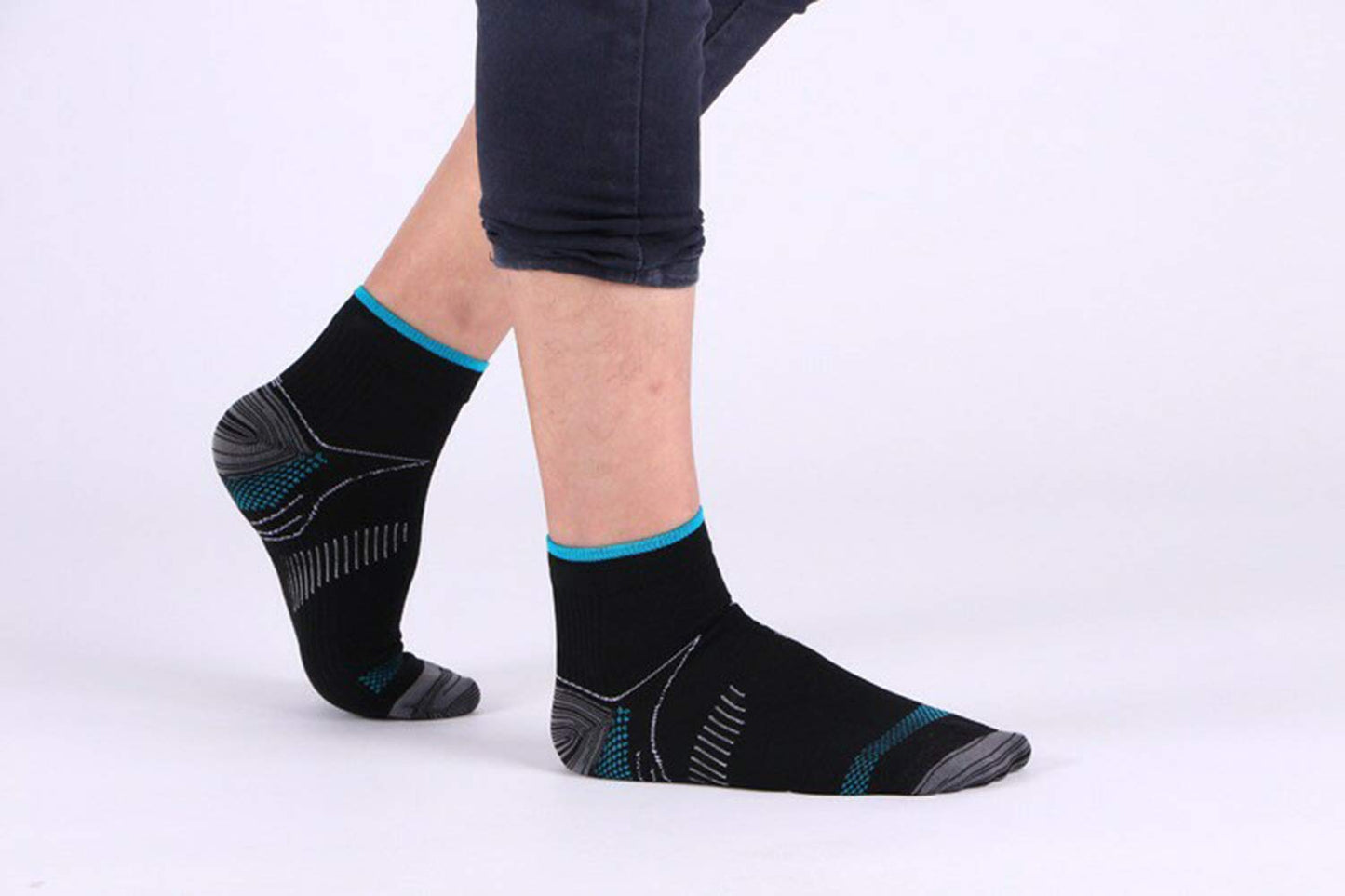 JOHNDA 6 Pairs Compression Socks for Men and Women, Plantar Fasciitis Arch Support Foot Relieve Pain Supports Heel