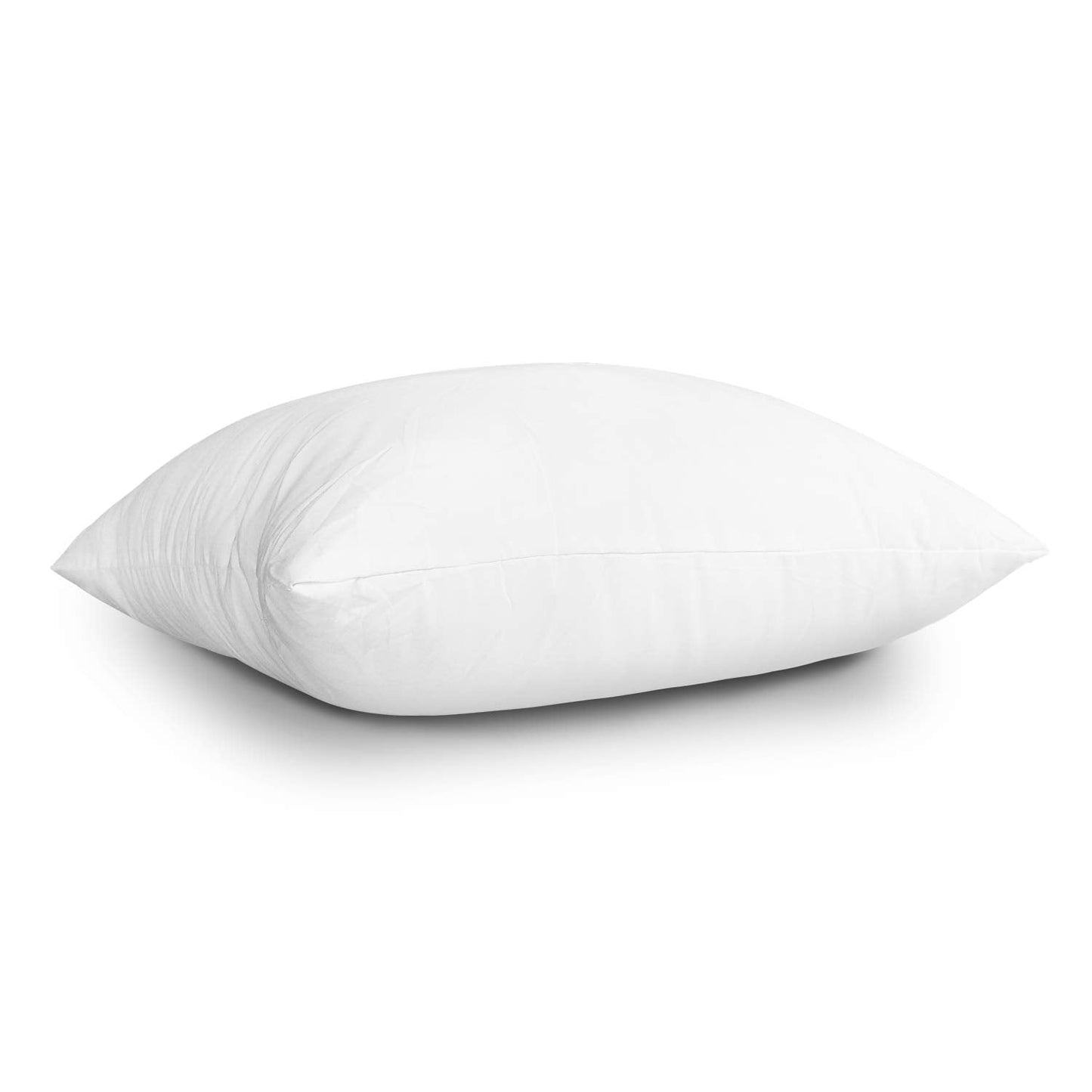 EDOW Throw Pillow Inserts, Set of 2 Lightweight Down Alternative Polyester Pillow, Couch Cushion, Sham Stuffer, Machine Washable. (White, 18x18)