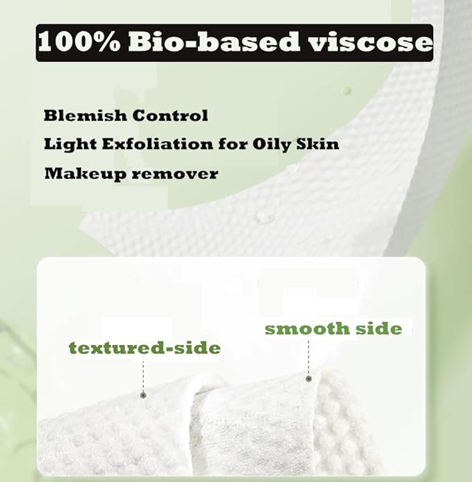 【Large Pack】Disposable Face Towels 160 Count, Hanging Design100% Bio-based