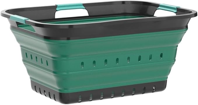 SAMMART 42L Collapsible Plastic Laundry Basket