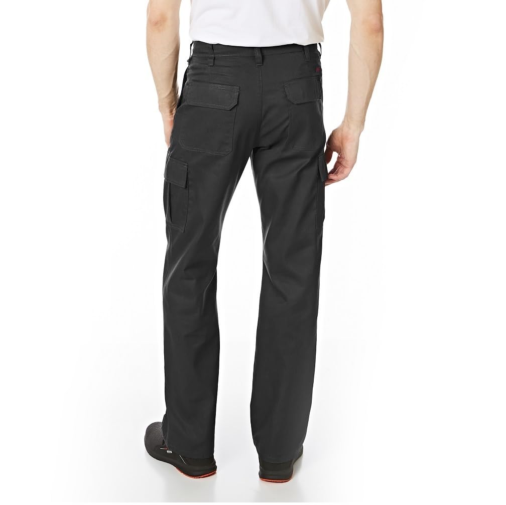 Lee Cooper Men's Classic Multi Pocket Cargo Work Trouser Easy care Safety Pant, Black, 34W / 33L