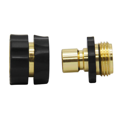 Twinkle Star 3/4 Inch Garden Hose Fitting Quick Connector Male and Female Set, 4 Set, Garden Hose Adapter, Quick Connect Hose Fittings, Garden Hose Connector, Hose Attachment