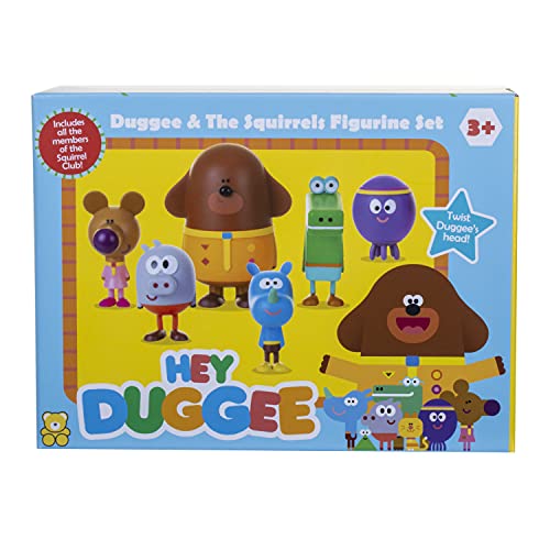Hey Duggee 1870R Squirrel Figurine Set with Duggee, Multicolor