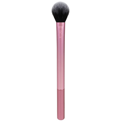 Real Techniques Setting Brush With Ultra Plush Custom Cut Synthetic Bristles and Extended Aluminum Ferrules to Build Coverage