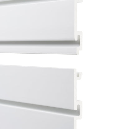 TRINITY 48 Sq Ft Modular Slatwall Panels Kit, Garage Organization and Storage System, Includes 24 Garage Organizer Accessories, 3600 lb Total Capacity, White PVC, Stud Mount Hardware Included