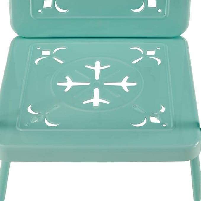 Crosley Furniture Azalea 2-Piece Outdoor Chair Set, Vintage Retro Metal Patio