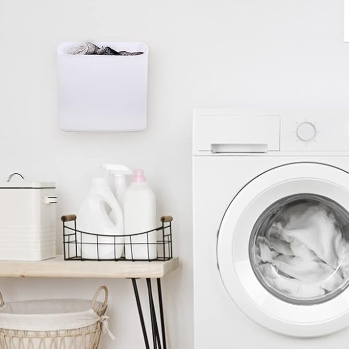 Picowe Magnetic Laundry Storage, Large Lint Holder Bin, Space-Saving Trash