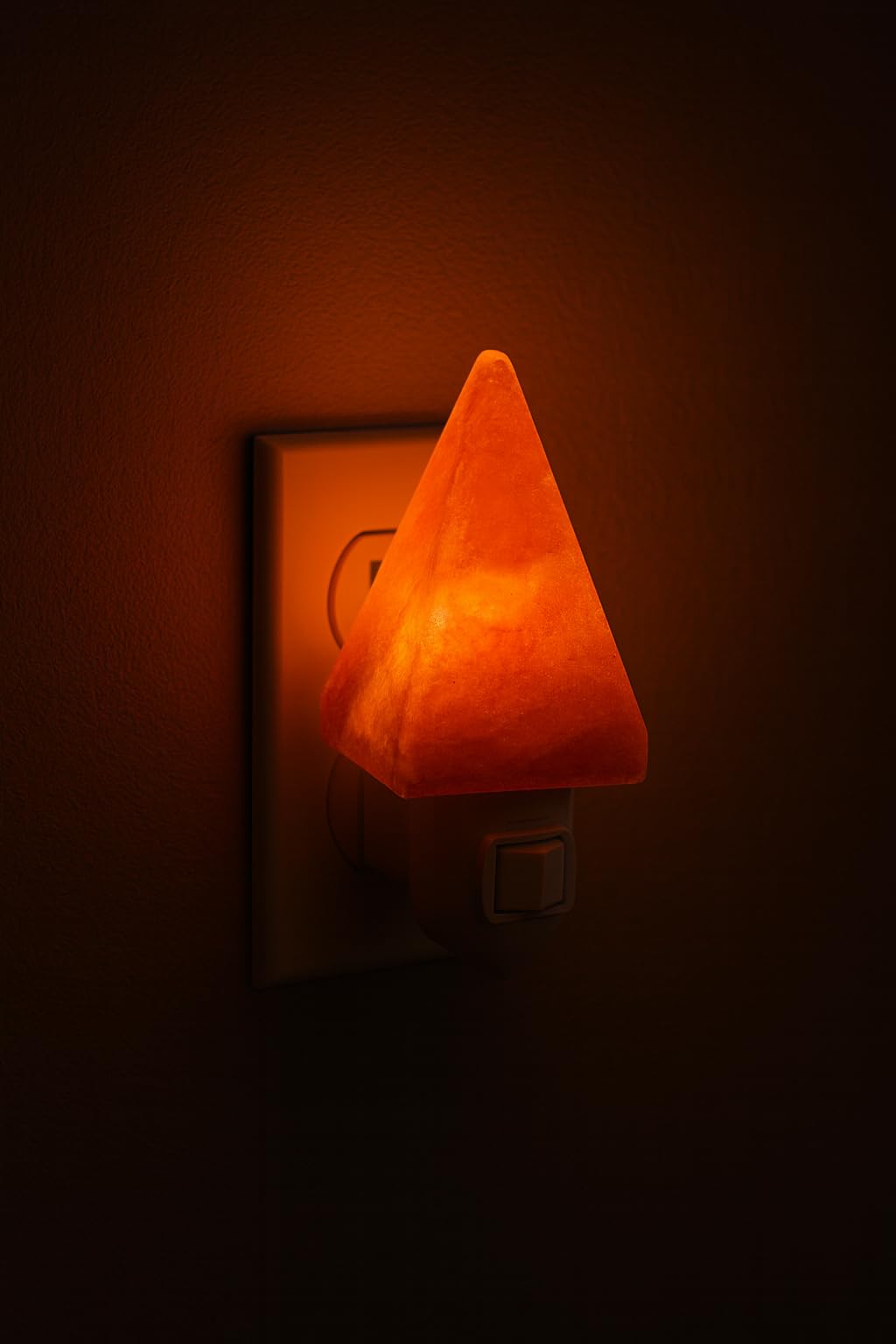 NatureBoost Himalayan Pink Salt Night Lights (Pyramid, 2)