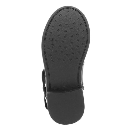 Walkright Lauren Girls Black Patent Ankle Boot - Size 13 Child UK - Black