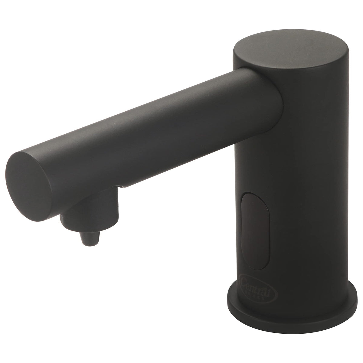 Central Brass 2099-MB Commercial Hands Free Modern Deck Mounted Single Hole Deck Mount Electronic Touchless Sensor Soap Dispenser - Matte Black