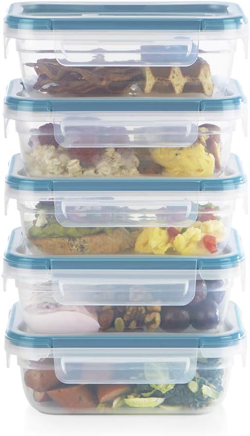 Snapware Plastic Total Solutions Food Storage Containers Set, Airtight &