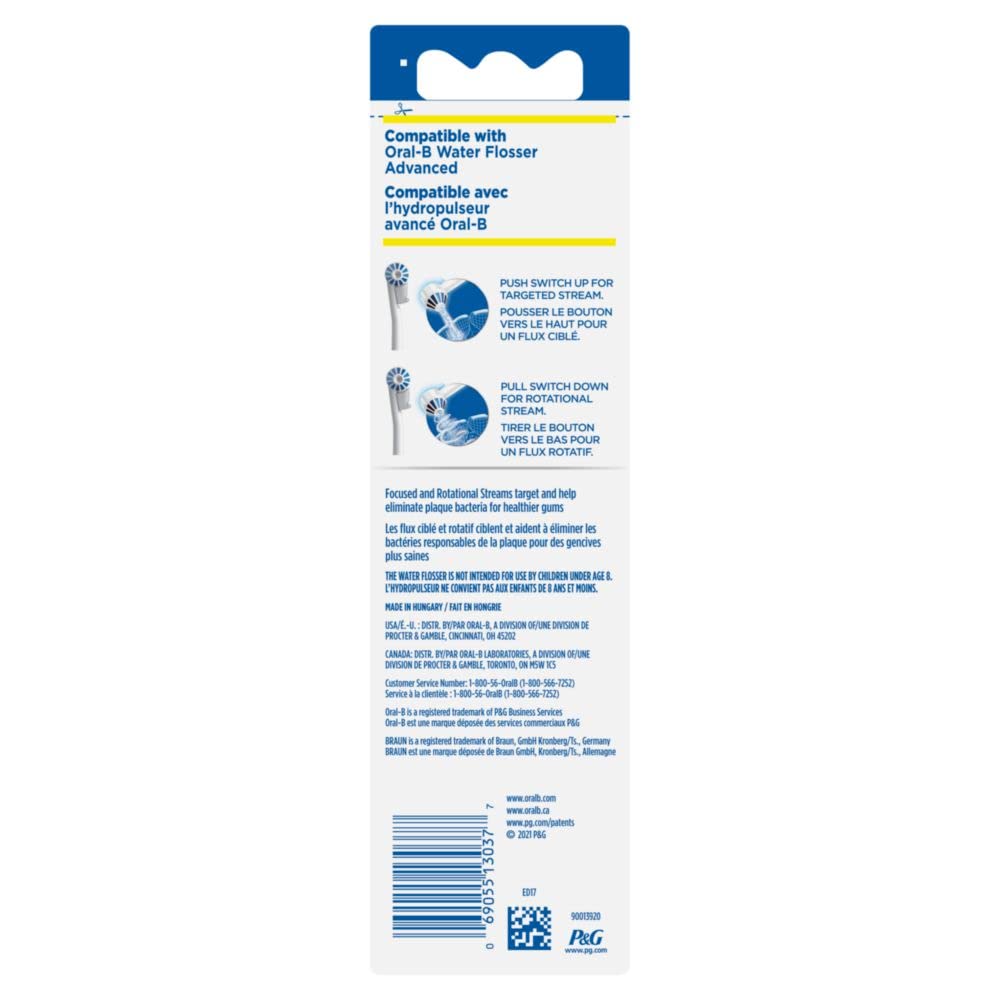 Oral-B Water Flosser Advanced Aquafloss Nozzle, 4 Count