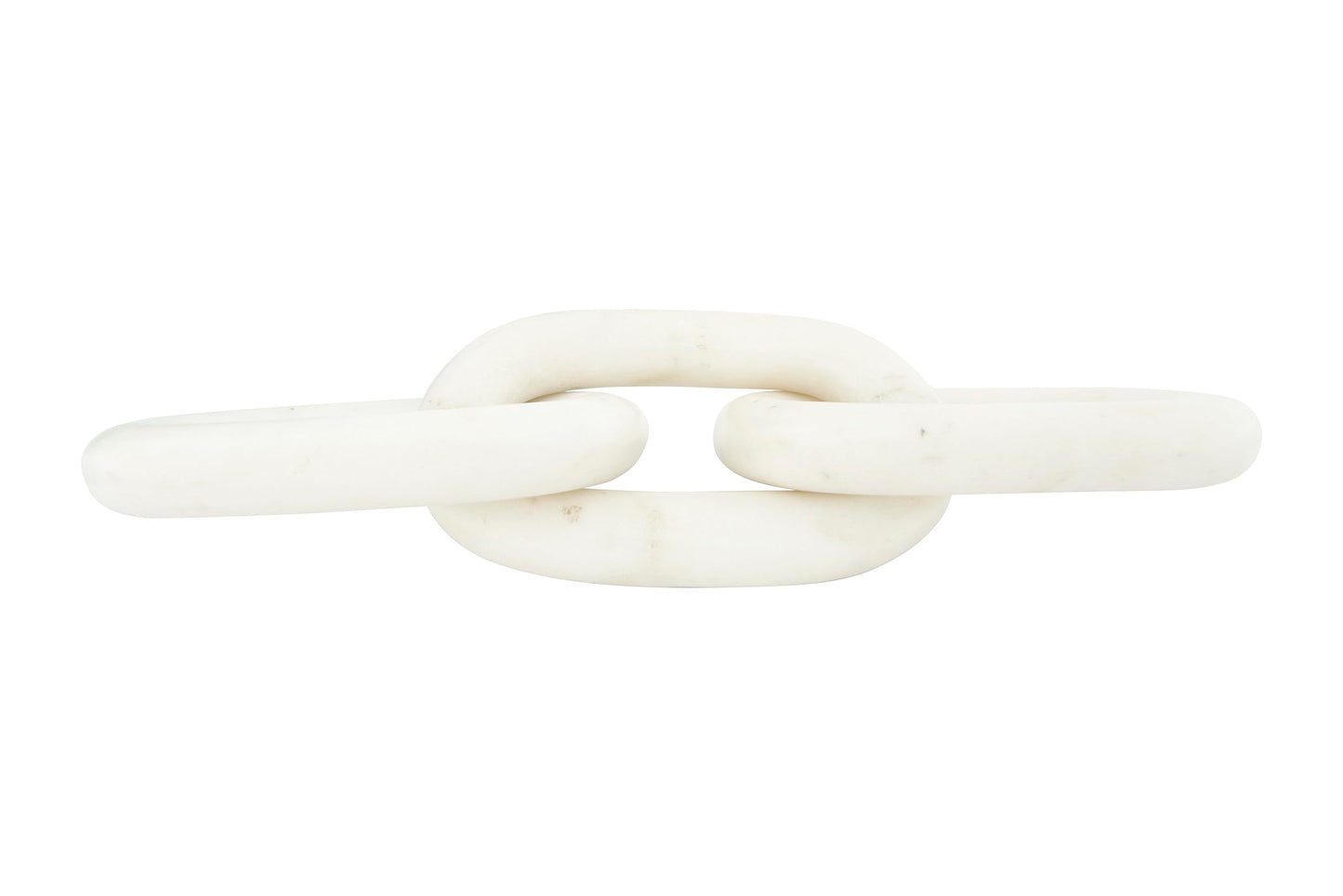 Bloomingville Decorative Marble Chain, Variegated White Tones
