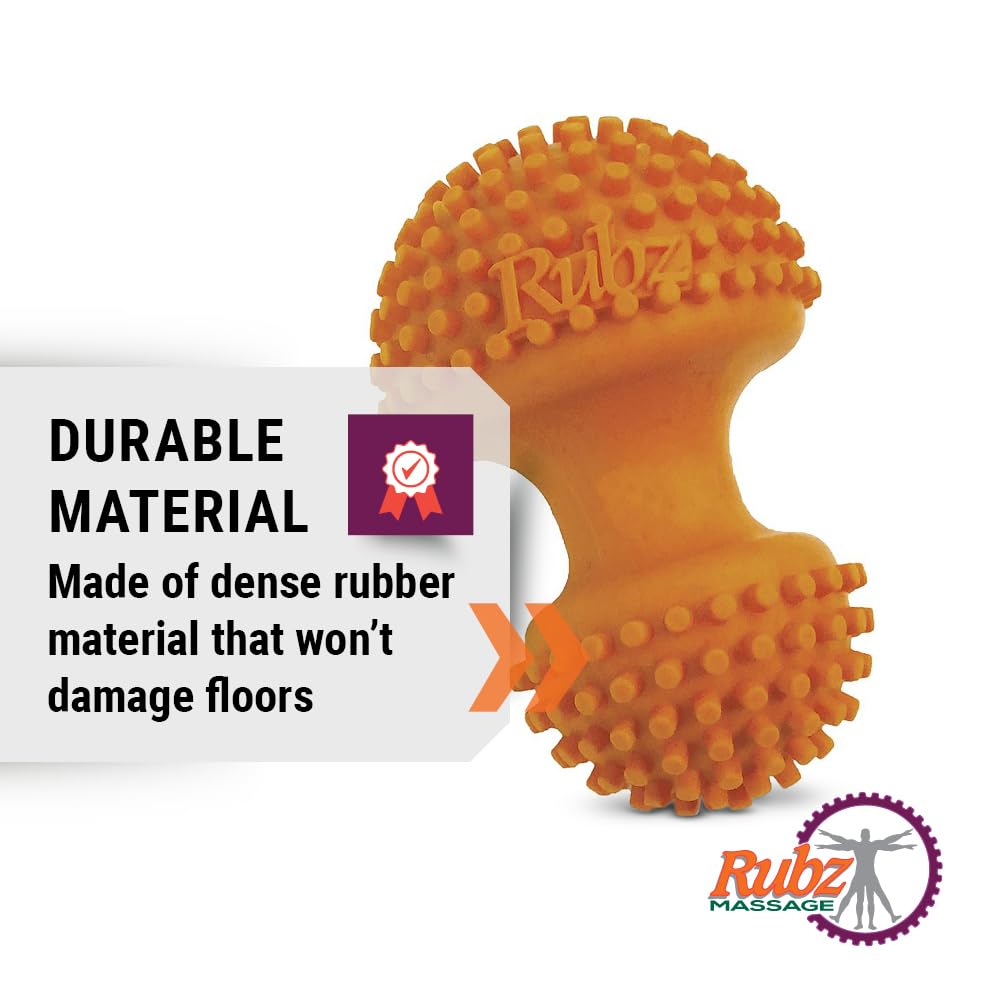 Due North Foot Rubz Hand & Back Massage Ball - Relieve Pain from Plantar Fasciitis, Tight Muscles & Sore Feet - Massage Tool
